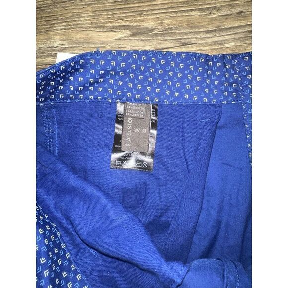 Slate And Stone Shorts Mens W30 Blue Performance  Stretch Outdoors Golf. NWT. V - Picture 7 of 9